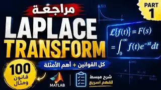 Laplace & Inverse Laplace Transforms - Part 1 |  تحويلات لابلاس ولابلاس العكسية | Control Systems