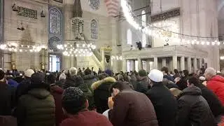 Süleymaniye Câmii 23.11.2018 cuma iç ezan okuyan Ayhan MANSIZ