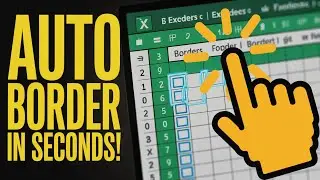Boost Your Excel Skills Auto Border Tutorial | Set Auto Border in Seconds!