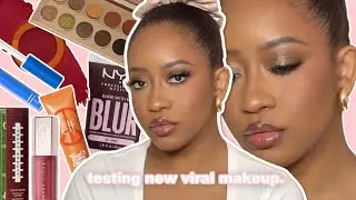 full face testing new viral drugstore and high end makeup