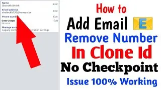 How to add new email in fb id  without checkpoint and conform identity | add email in fb id