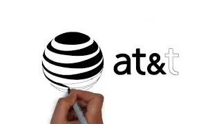 How to draw AT&T logo