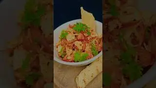 Spicy Papad Salad / Snacks Recipe !! #abhiscafe