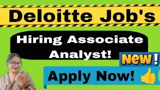 Deloitte Off Campus 2023 Registration : Hiring for Freshers as Associate Analyst : Apply Now Online