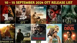This Week 10 - 15 September OTT Release Movies & Web Series | Sarfira OTT | Sector 36 OTT | Netflix