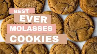 the best ever, soft molasses cookies
