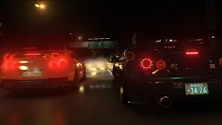 Wangan Run on a rainy night | Assetto Corsa