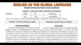 Present Continuous Tense - verbos con ..ing al final - Instituto LaRoche