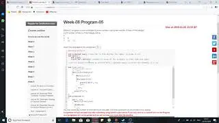 NPTEL Problem solving through C Week-8 program -1,5 SOLVED