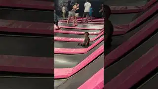 son has fun at the trampoline park #shorts
