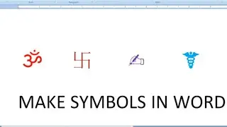 Symbol hacks in MS Word || Shortcut for making unique symbols in our document