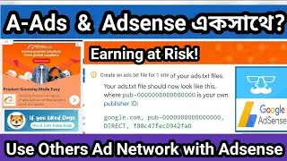 A-Ads with Adsense at the same time | Multiple Ads Network | Create Ads.txt | 2x income for Blogger