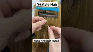 How to install Nano tip hair?