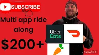 Easy $200 day using DoorDash Instacart and Uber eats #doordash #money#sidehustle #vlog #adayinmylife