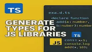 No Types? No Problem – Manually Add TypeScript Type Defs for a JS Library -  (Step-by-Step Guide)