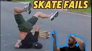 REACTING TO SKATEBOARDING FAILS!