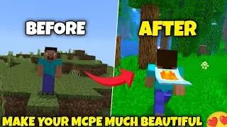 Make your Minecraft much beautiful by using mods || improve your MCPE looks || skinny op