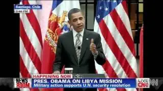 President Obama explains U.S. role in Libya 21.03.11 Santiago Chile