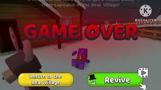 Super bear adventure game over snow valley 