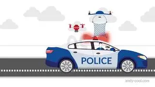 2D animated Drone Detection Promo