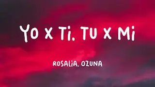 Yo x Ti, Tu x Mi - Rosalia, Ozuna (Lyrics Video) 🏕