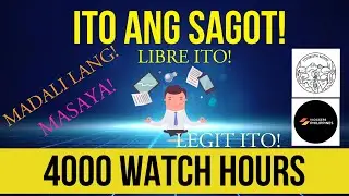 Paano magkaroon ng 4k WATCH HOURS? #VloggersPhilippines #TouristaMode