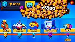 6500 Trophies NONSTOP without collecting TROPHY ROAD | Brawl Stars