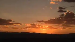 Sun Setting Behind Mountains