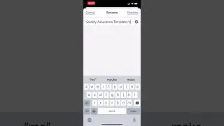 Rename documents in Word 365 on an iPhone