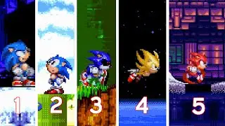5 Different Sonic's styles in Sonic 3