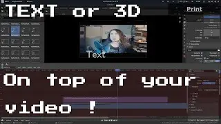 Blender : Text & Intro on top of video 2 ways in less than 10min !