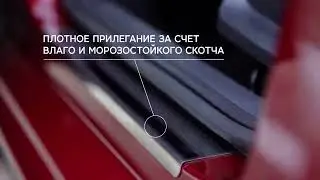 Обзор  Rival Защитные накладки на пороги и багажник автомобиля