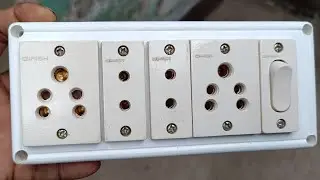 2 five pin socket 2 two pin socket 1 switch extension board wiring कैसे करे || Sinha Electricals