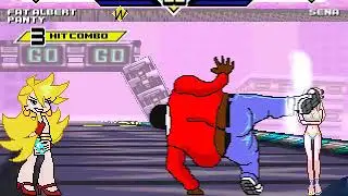 Fat Albert and Panty vs Sena MUGEN BATTLE