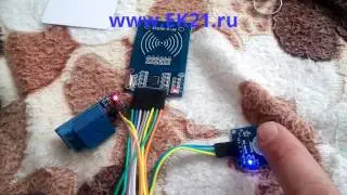 RC522 подключение к NodeMcu (ESP8266) + BLYNK = WI-FI RFID электронный замок с сенсорной кнопкой