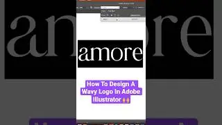 How To Design A Wavy Logo Using The Pencil Tool In Adobe Illustrator | Logo Design Amore