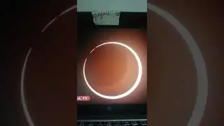 the annual solar eclipse ring of fire 14 october 2023 #eclipse #ringoffire #solar