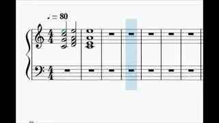 Complete samples of 24 music modulations in the most consonant manner