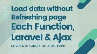 Laravel & Ajax load data without refreshing page using each function [with Source Code]