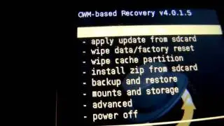 ClockworkMod recovery video guide