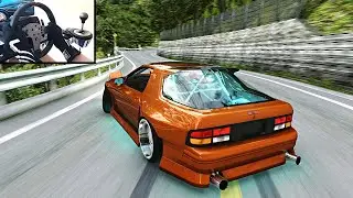 DRIFTING Mazda RX7 FC3s | Assetto Corsa ( Steering Wheel ) Gameplay