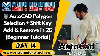 🖱️ AutoCAD Polygon Selection + Shift Key | Add & Remove in 2D (Beginner Tutorial)