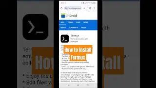 Termux : how to install termux from fdroid 