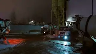 concrete loading timelapse/таймлапс погрузки бетона