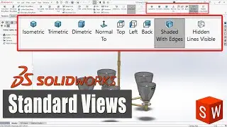 How to Add Standard Views in Command Manager/Toolbar | Solidworks Tutorial