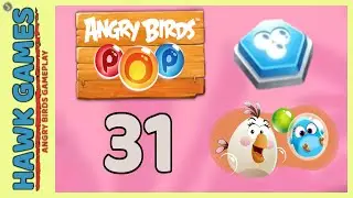 Angry Birds Stella POP Bubble Shooter Level 31 - Walkthrough, No Boosters