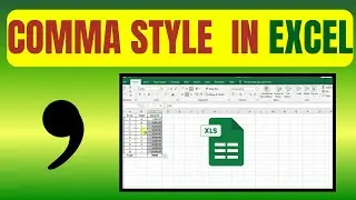 How To Use Comma Style In Excel
