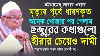 অনেক খোজার পর পেলাম।মৃ’ত্যু’র পূর্বে ধারণকৃত ভিডিও Sah Abdul Halim Bhokari Bangla New Waz। নতুন ওয়াজ