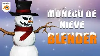 Modelando un muñeco de nieve en Blender | Time-lapse