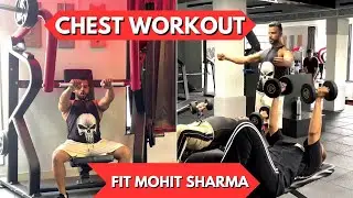Chest Workout Drop Set (चेस्ट मसल्स फट ना जाये तो बोलना)😅
